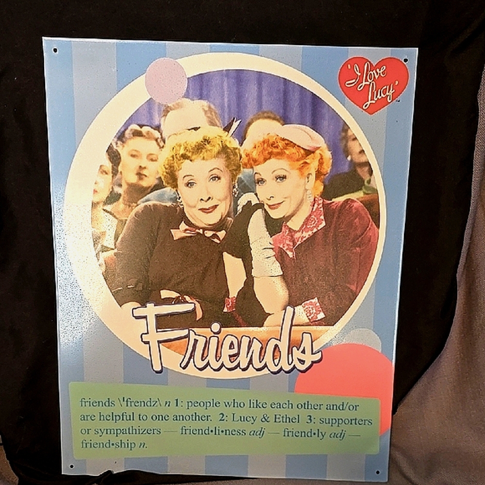 "I Love Lucy" - Friends Aluminum Decorative Sign